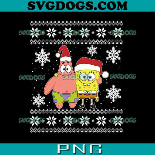 Spongebob Squarepants Christmas PNG, Mademark x SpongeBob SquarePants PNG, Spongebob And Patrick Best Friends Holiday Christmas PNG