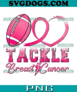 Tackle Breast Cancer Awareness PNG, Football Pink Ribbon PNG, Tackle Cancer Football PNG