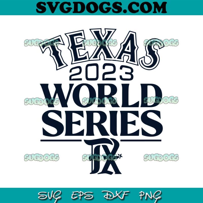 Texas Rangers World Series 2023 SVG