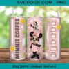 3D Inflated Minnie Mouse Coffee 20oz Tumbler Wrap PNG