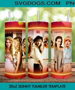 Album Taylor Swift 20oz Tumbler Wrap PNG File