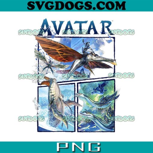 Avatar PNG, The Way of Water Air And Sea Flight Panels PNG