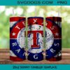 Texas Rangers World Series 20oz Skinny Tumbler PNG, Texas Rangers Tumbler Sublimation Design PNG Download