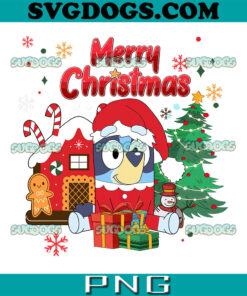 Bluey Merry Christmas PNG, Blueymas PNG