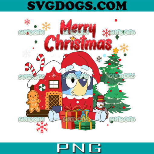 Bluey Merry Christmas PNG, Blueymas PNG