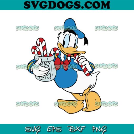 Christmas Donald Duck SVG PNG EPS DXF