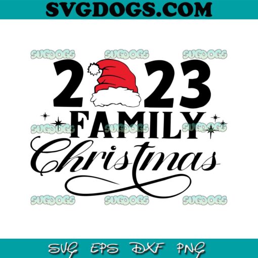 Christmas Family 2023 SVG