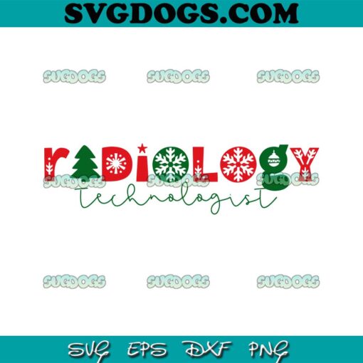 Christmas Radiologic Technologist SVG, Radiology Technologist Christmas Tree SVG PNG DXF EPS