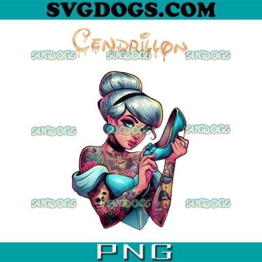 Cinderella Disney Princess PNG, Rock Punk Tattoo PNG, Disney Princess Tattoo PNG