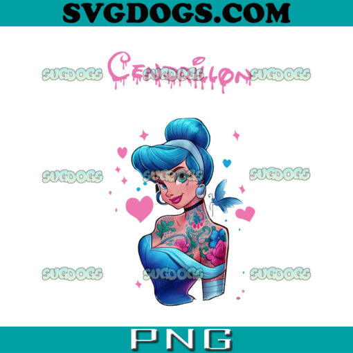 Cinderella Tattoo PNG, Disney Princess PNG, Cinderella PNG