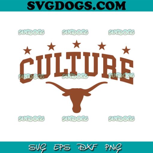 Culture SVG, Texas Football Five Stars Culture SVG PNG EPS DXF