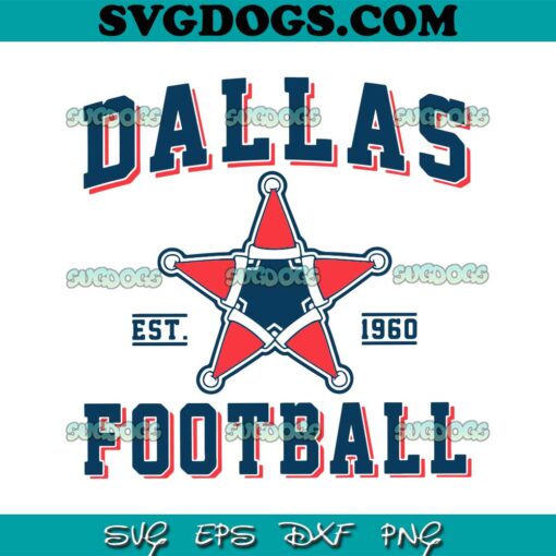 Dallas Cowboys Christmas SVG, Dallas Football Est1960 SVG PNG DXF EPS