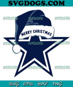 Dallas Cowboys Merry Christmas SVG PNG DXF EPS