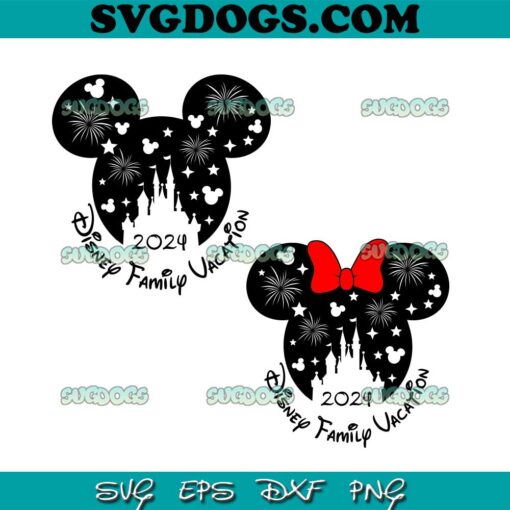 Disney Family Vacation 2024 SVG Bundle, Mickey Mouse SVG PNG EPS DXF