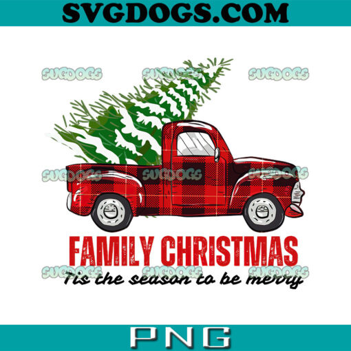 Family Christmas Tis The Season To Be Merry PNG, Christmas Tree PNG