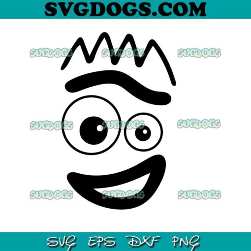 Forky Face SVG, Toy Story SVG, Pixar SVG, Cartoon Spork SVG PNG EPS DXF