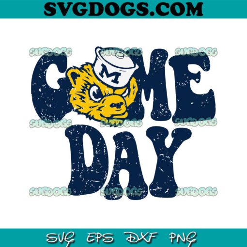 Game Day University Of Michigan SVG, Michigan Football SVG PNG DXF EPS