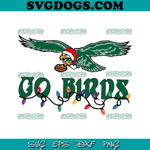 Go Birds Christmas Philly Eagles SVG, Philadelphia Eagles SVG PNG DXF EPS