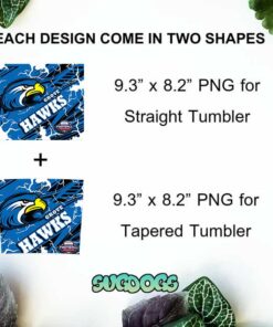 Grove Hawks 20oz Skinny Tumbler PNG, Hawks Doodle Letters Transparent Background Tumbler Sublimation Design PNG Download 1
