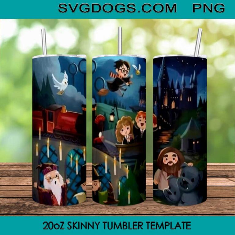 Harry Potter Castle Tumbler Wrap PNG