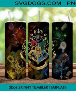 Hogwarts Crest Tumbler Wrap PNG, Harry Potter House Tumbler Wrap PNG File