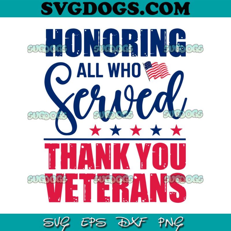 Honoring All Who Served SVG