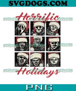 Horrific Holidays PNG, Horror Santa PNG, Horror Christmas PNG