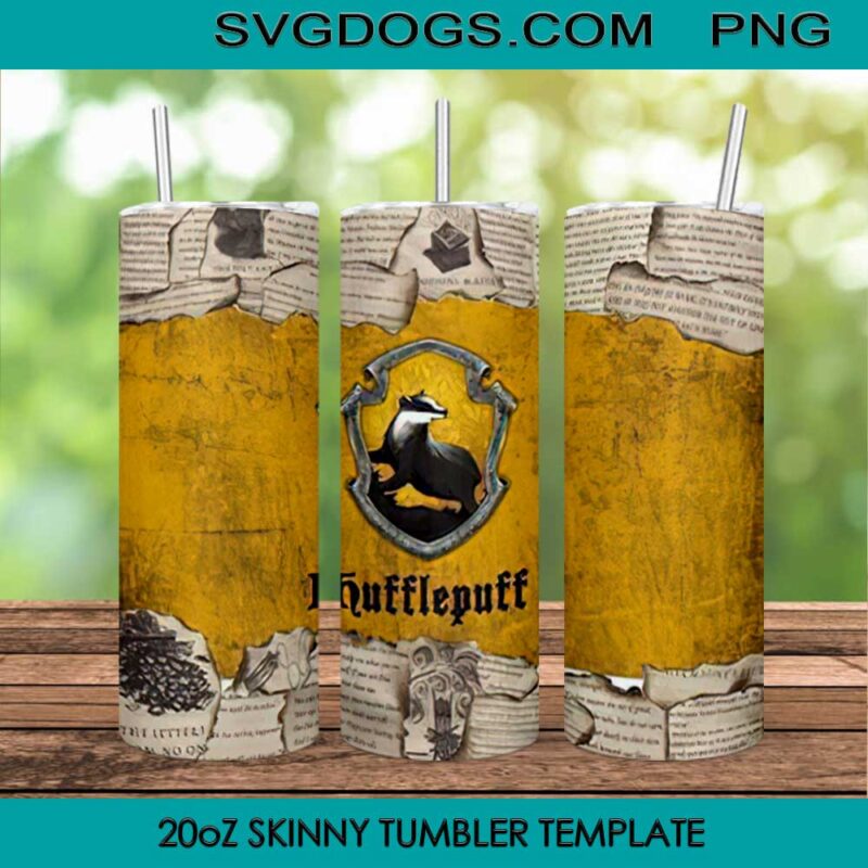 Hufflepuff Tumbler Wrap PNG File