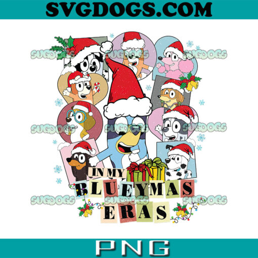 In My Blueymas Eras PNG, Bluey Merry Christmas PNG