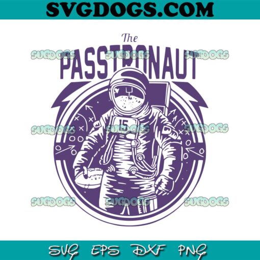 Joshua Dobbs The Passtronaut SVG, Passtronaut Throwing A Football SVG PNG EPS DXF