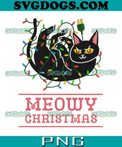 Meowy Christmas PNG, Cat In Santa Claus Hat With PNG, Cat Christmas PNG