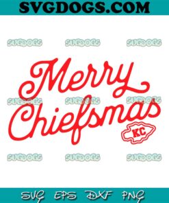 Merry Chiefsmas SVG, KC Christmas SVG PNG EPS DXF