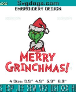 Merry Grinchmas Embroidery