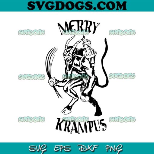 Merry Krampus SVG, Christmas Xmas SVG PNG DXF EPS