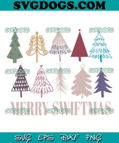 Merry Swiftmas Tree SVG, Taylor Version SVG, Swiftmas Christmas SVG PNG EPS DXF