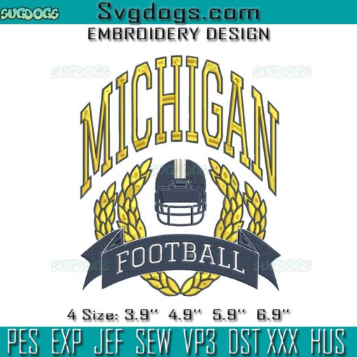 Michigan Football Embroidery