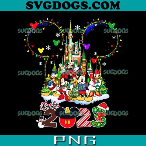 Mickey And friends Christmas PNG, Mickey’s very merry Christmas party 2023 PNG, Family Christmas PNG