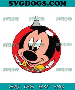 Mickey Ornament Christmas SVG PNG EPS DXF