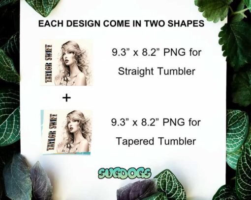 Taylor Swift Face Tumbler 20oz Sublimation Wrap PNG File