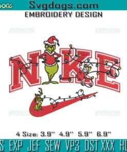 Nike Grinch Christmas Embroidery