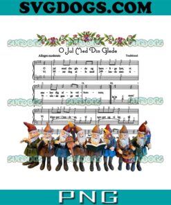 O Jul Med Din Glede PNG, Norwegian Nisse Singing Christmas Carols Norway God Jul PNG