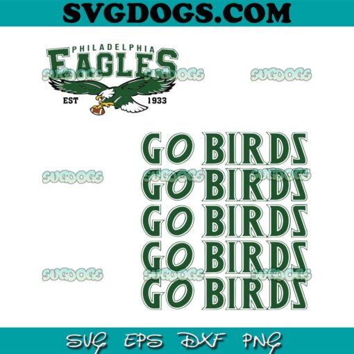 Philadelphia Eagles SVG Bundle, Go Birds Philadelphia 1993 SVG PNG DXF EPS