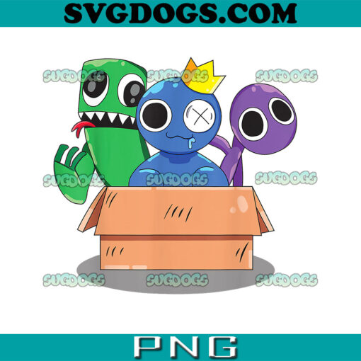 Rainbow Friends PNG, Roblox Monsters Friends PNG, Funny Monsters Green Blue PNG