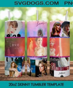 Red Taylor Swift 20oz Tumbler Wrap PNG File, Lover Taylor 20oz Tumbler Wrap PNG File