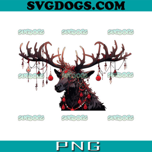 Reindeer Christmas PNG, Horror Christmas Reindeer PNG, Dark Side Runners PNG