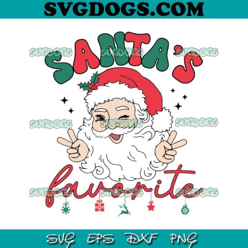 Santas Favorite SVG, Merry Christmas SVG PNG EPS DXF