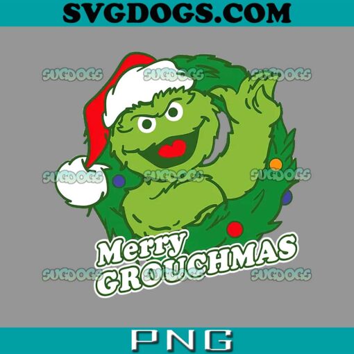 Sesame Street Christmas PNG, Merry Grouchmas PNG