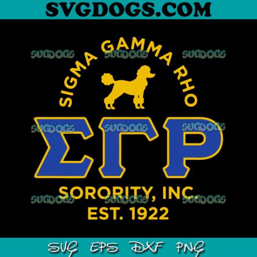 Sigma Gamma Rho Sorority SVG, Sigma Gamma Rho 1922 SVG PNG DXF EPS