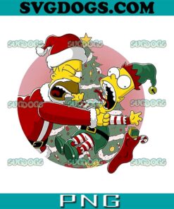 Simpsons Christmas PNG, You Are Not Santa’s Helper PNG