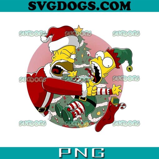 Simpsons Christmas PNG, You Are Not Santa’s Helper PNG